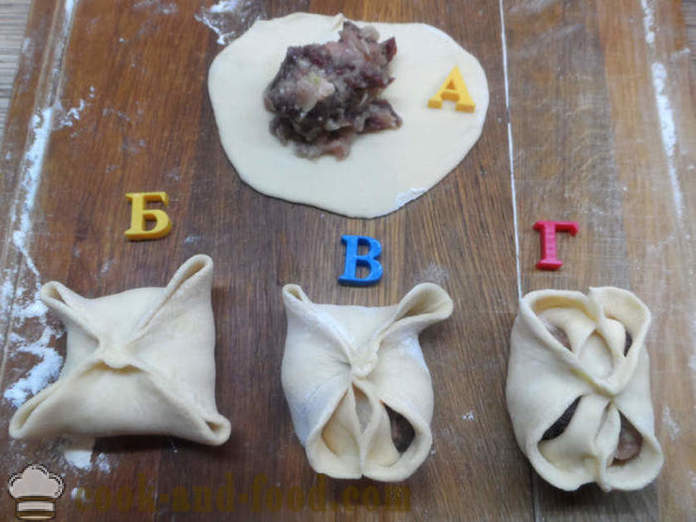Hur man skulptera dumplings steg för steg - receptet med ett foto