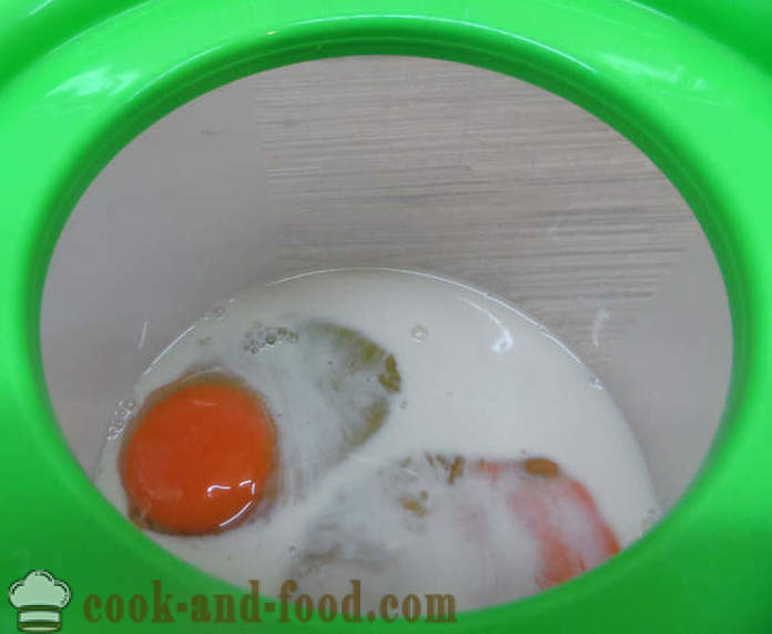Steam omelett i multivarka med mjölk och grönsaker - hur man lagar äggröra för ett par, med en steg för steg recept foton