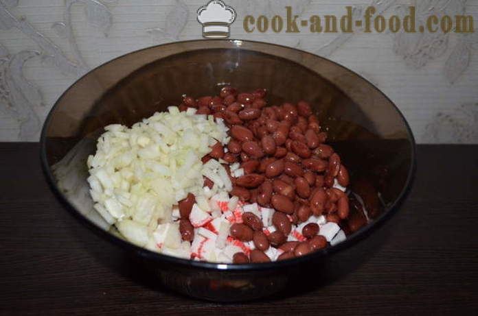 Enkel sallad av röda bönor med tomater - hur man förbereder en sallad med röda bönor, en steg för steg recept foton