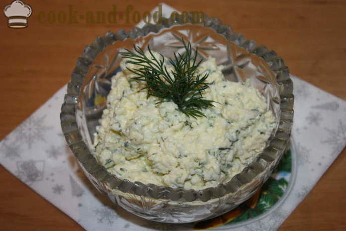 Jewish aptitretare smält ost med vitlök - hur man gör Jewish aptitretare med vitlök, en steg för steg recept foton