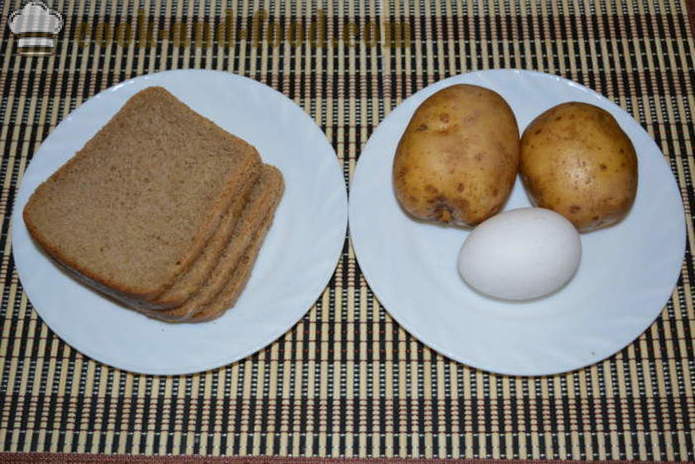 Varma smörgåsar med riven rå potatis - Hur man gör varma smörgåsar i pannan, en steg för steg recept foton