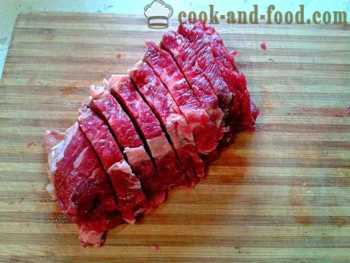 Kött rullar i pannan - hur man lagar kött rullar med fyllning, en steg för steg recept foton