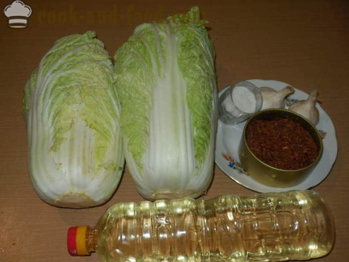 Kinakål kimchi på koreanska - hur man gör kimchi hemma, steg för steg recept foton