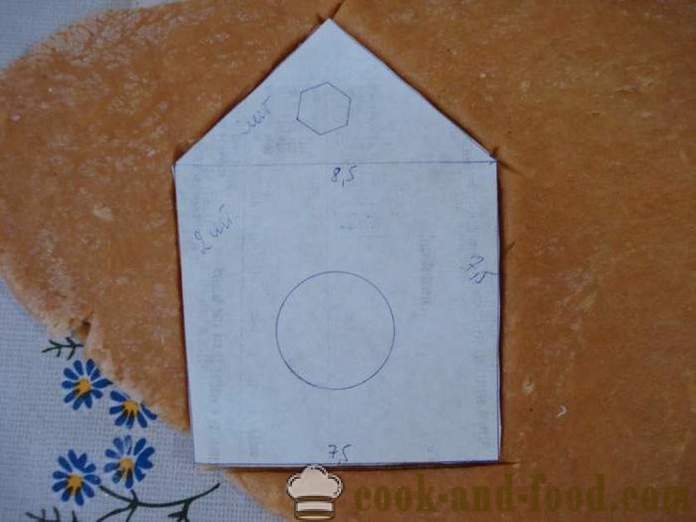 Pepparkakor hus pepparkakor degen med händerna - hur man gör en pepparkakshus hemma, steg för steg recept foton
