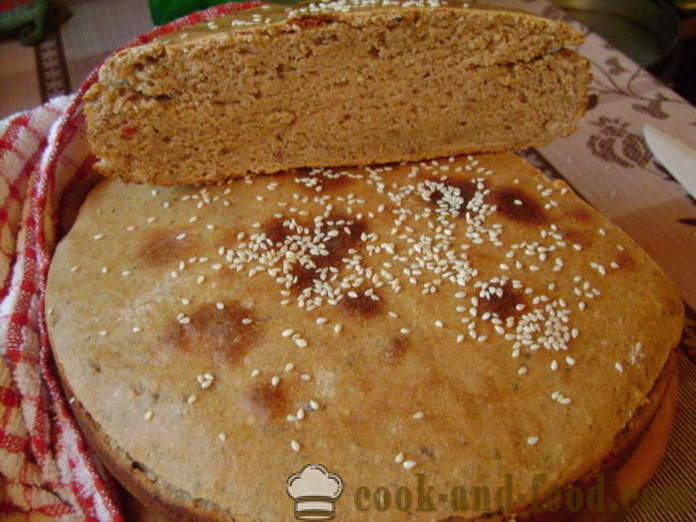 Osyrat bröd i ugnen - hur man bakar osyrat bröd hemma, steg för steg recept foton