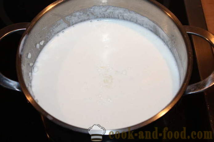 Risgrynsgröt med pumpa på mjölk - hur man lagar ris gröt med pumpa på en platta, med en steg för steg recept foton