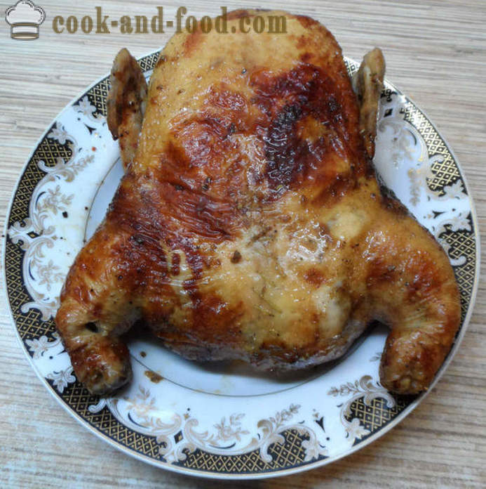 Fyllda kyckling utan ben i ugnen - hur man lagar fyllda kyckling utan ben, ett steg för steg recept foton