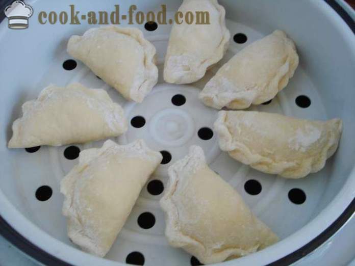 Lush ångade dumplings med keso - hur man lagar dumplings ångade i multivarka, steg för steg recept foton