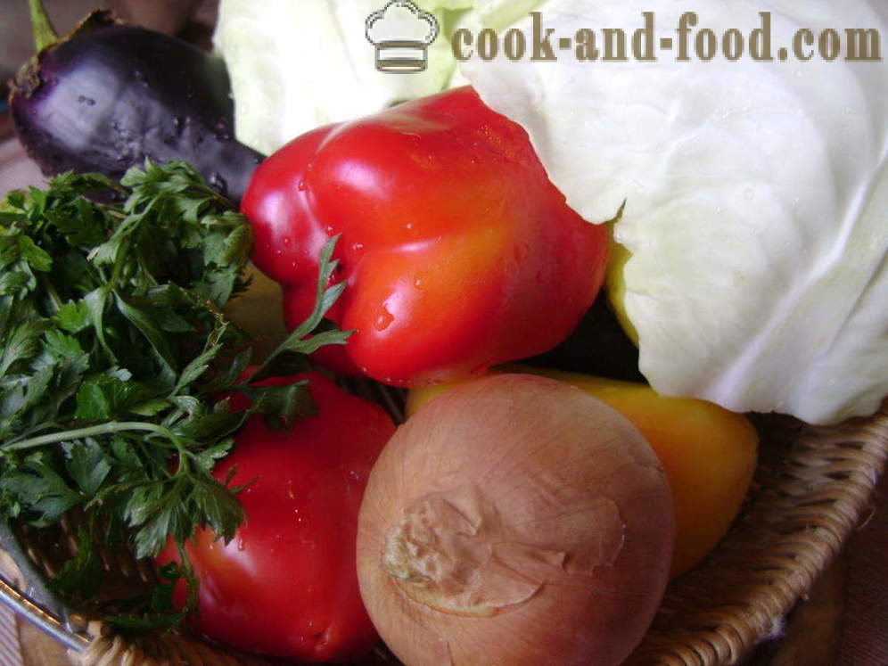 Fyllda grönsaker med ris och malet kött - hur man förbereder fyllda grönsaker, med en steg för steg recept foton