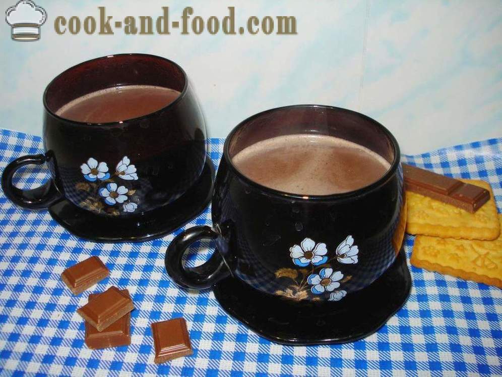 Hemlagad kakao med mjölk - hur man lagar kakaopulver med mjölk, en steg för steg recept foton