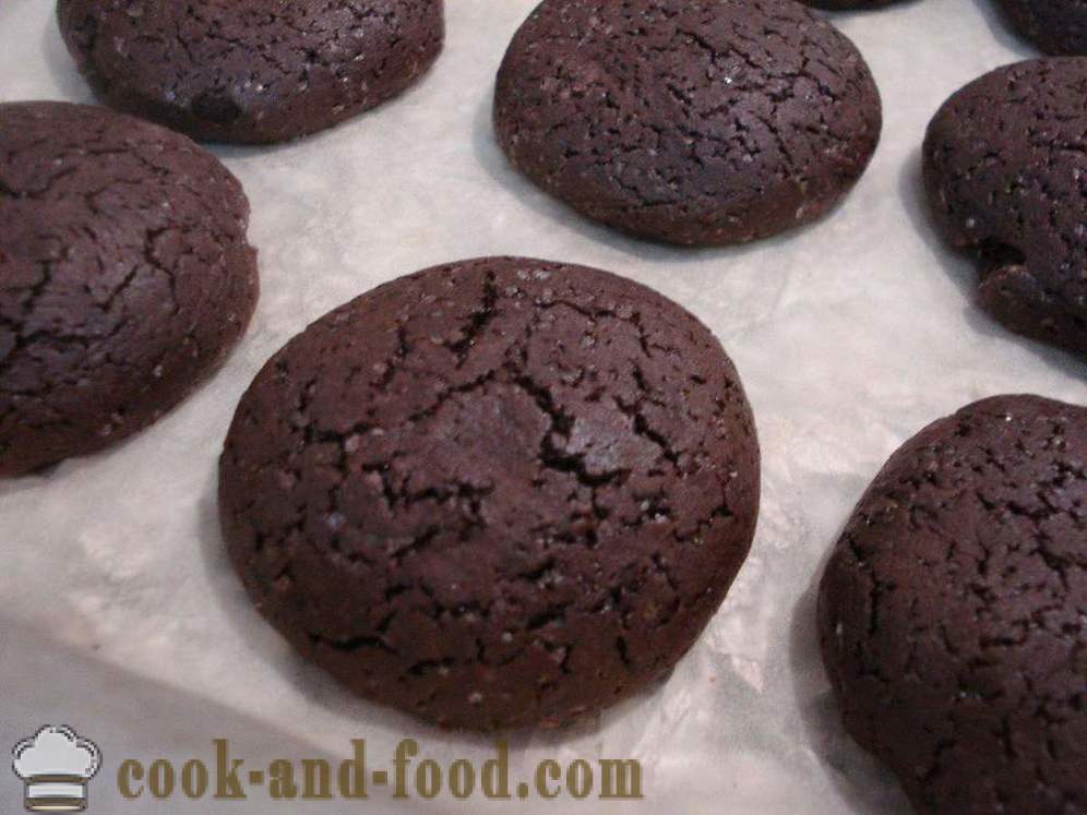 Hemlagad chocolate chip cookies med kakao snabbt och enkelt - hur man lagar chocolate chip cookies hemma, steg för steg recept foton