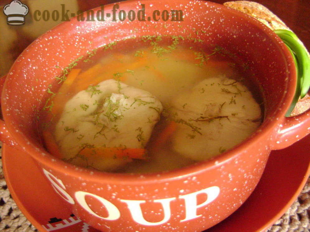 Lenten fisksoppa från Kummel med ris - hur man lagar fisksoppa med Heck, en steg för steg recept foton