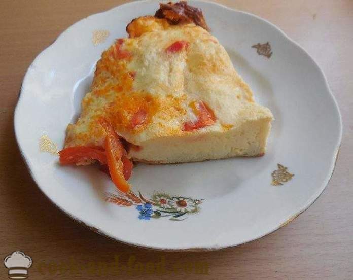 Omelett med tomater i multivarka - hur man lagar en omelett i multivarka, steg för steg recept foton