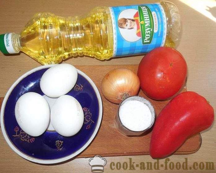 Omelett med tomater i multivarka - hur man lagar en omelett i multivarka, steg för steg recept foton