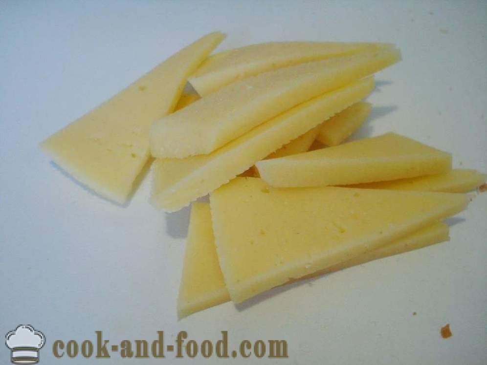 Smörgåsar med korv, ost och gurka - hur man gör en smörgås med korv och ost, med en steg för steg recept foton
