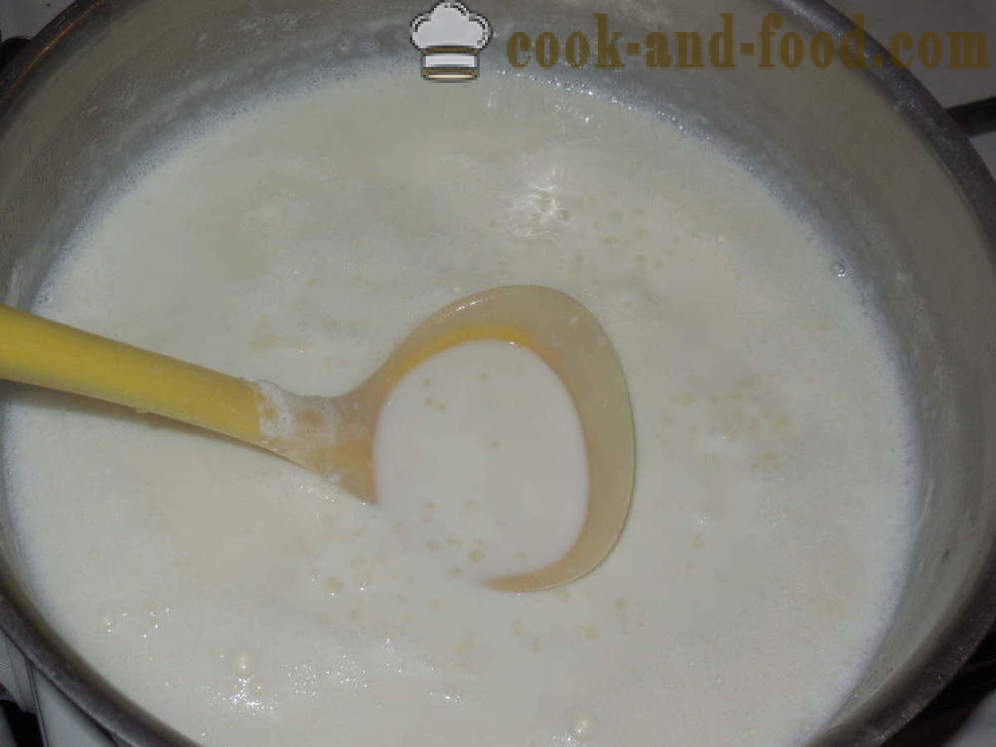 Sago mjölk gröt - hur man lagar gröt från sago mjölk, en steg för steg recept foton