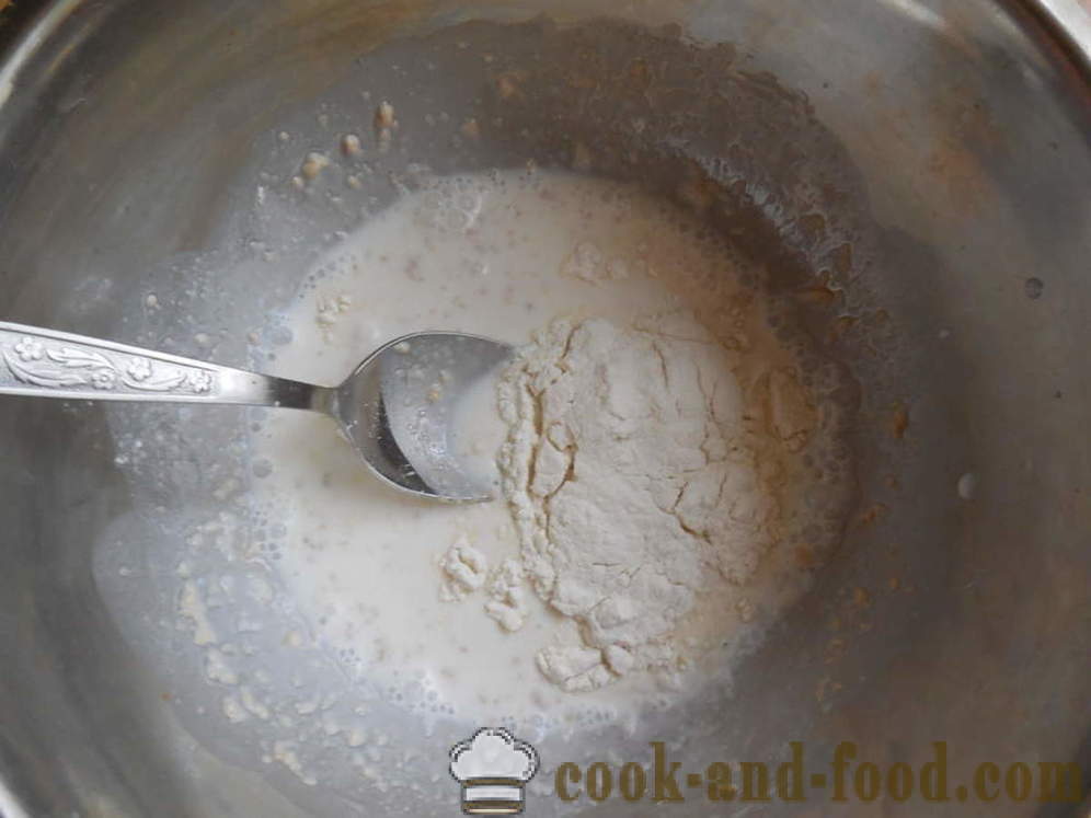 Ukrainska dumplings med vitlök borscht till - hur man bakar dumplings med vitlök i ugnen, med en steg för steg recept foton