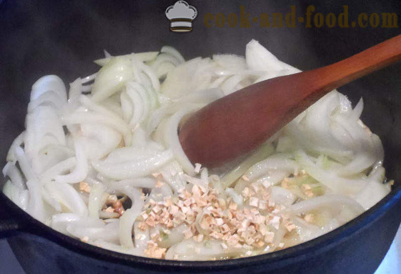 Kharcho soppa med ris - hur man lagar soppa grub hemma, steg för steg recept foton