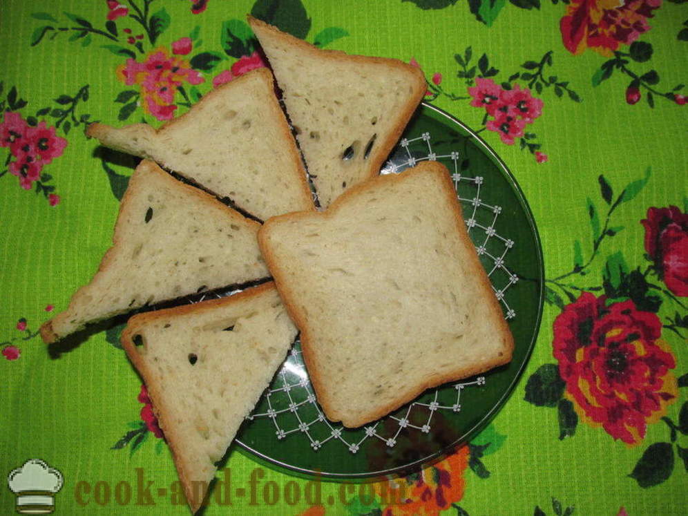 Varma smörgåsar i ugnen med korv och ost - hur man gör varma smörgåsar i ugnen, med en steg för steg recept foton