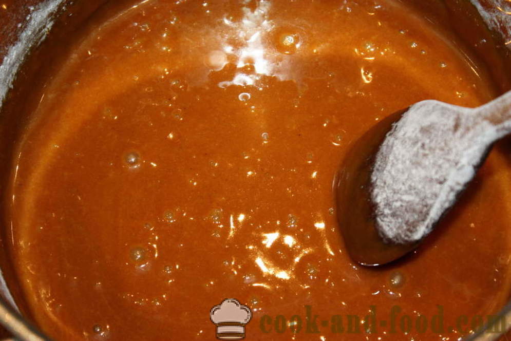 Honey choux deg för pepparkakor - teknik och metoder av matlagning hur man gör en pepparkaka deg, en steg för steg recept foton