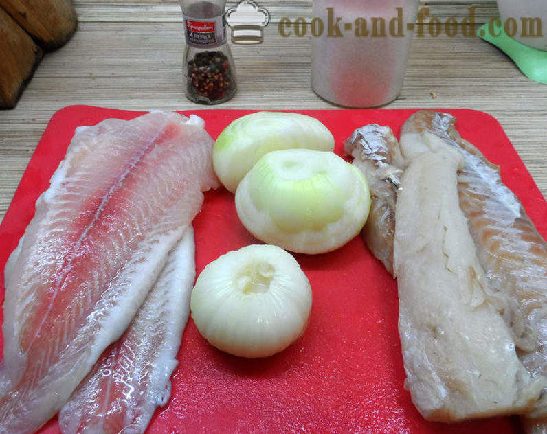 Paj med fisk från jäst degen i ugnen - hur man lagar en paj med fisk, steg för steg recept foton