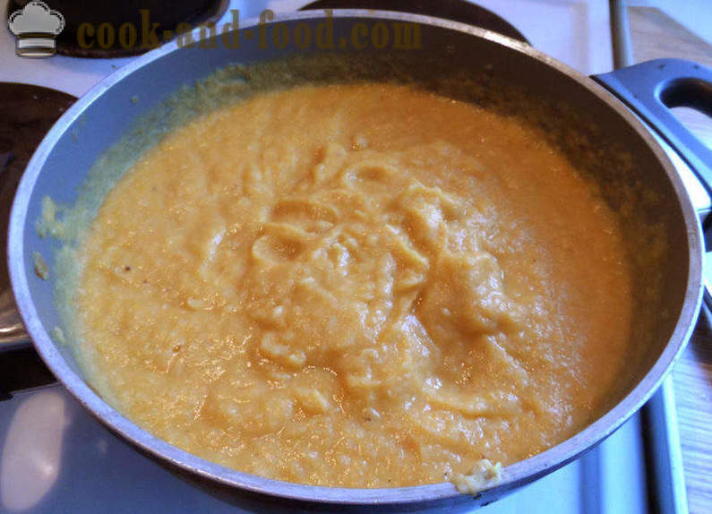 Pumpa och linssoppa - hur man lagar soppa bruna linser, steg för steg recept foton