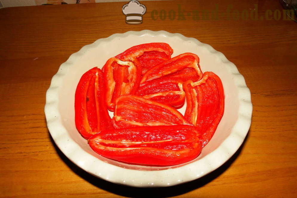 Dietary fyllda paprikor bakas i ugnen - hur man lagar fyllda paprikor med kött och ris, med en steg för steg recept foton