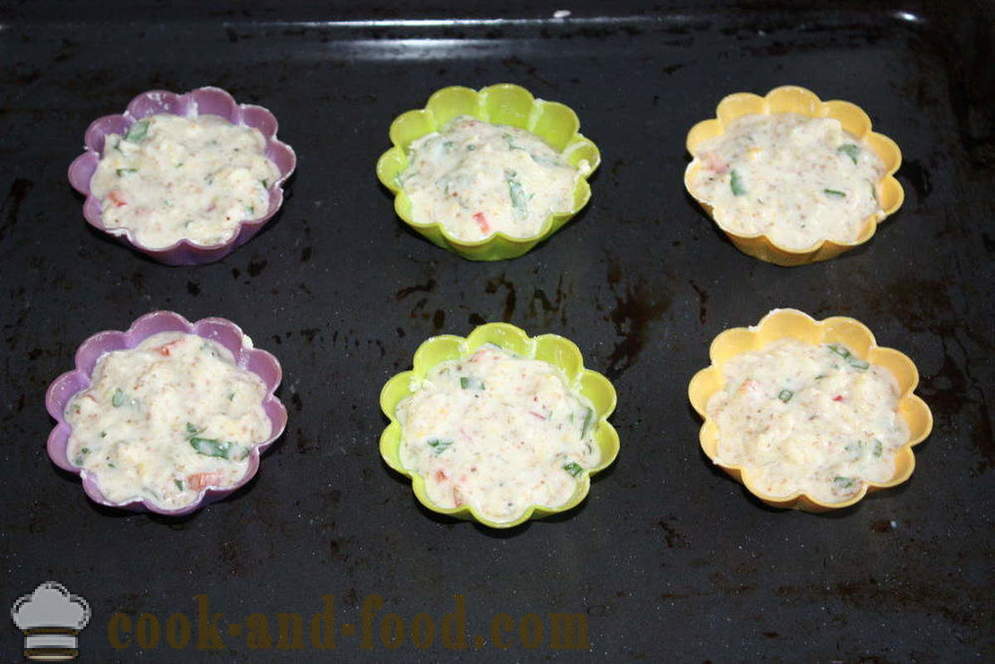 Muffins zucchini med ost i ugnen - hur man lagar zucchini muffins, steg för steg recept foton