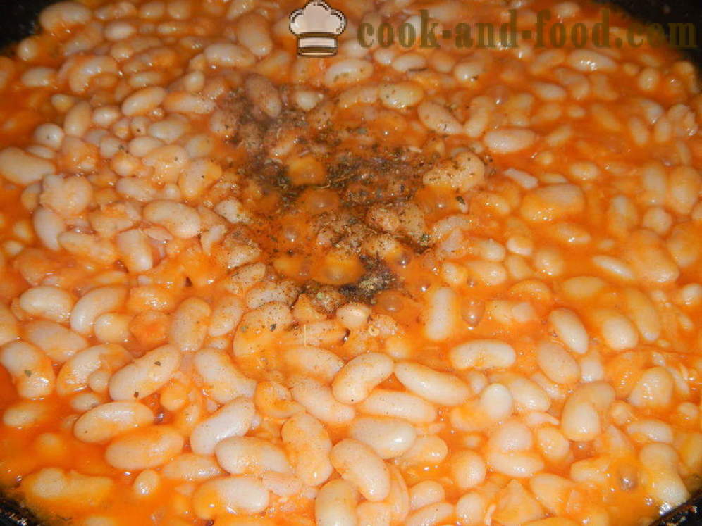 Lobio eller vita bönor i tomatsås - hur man lagar lobio av bönor, en steg för steg recept foton
