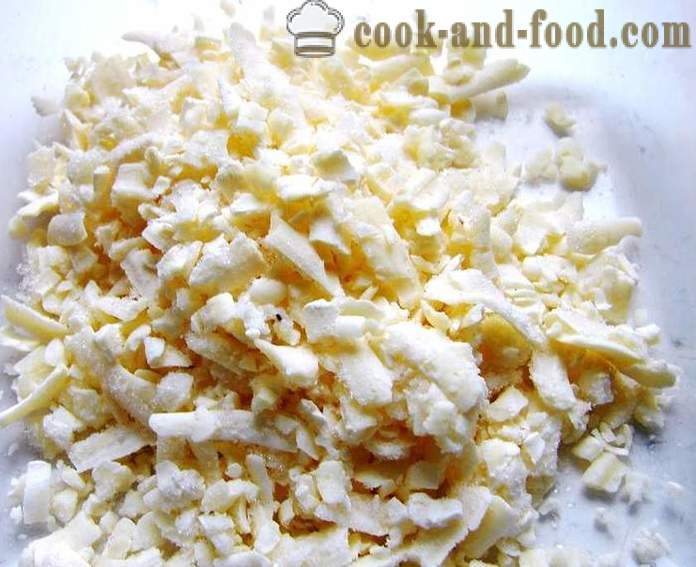 Ost vitlökssmör sandwich - hur man lagar ost smör, ett enkelt recept med ett foto