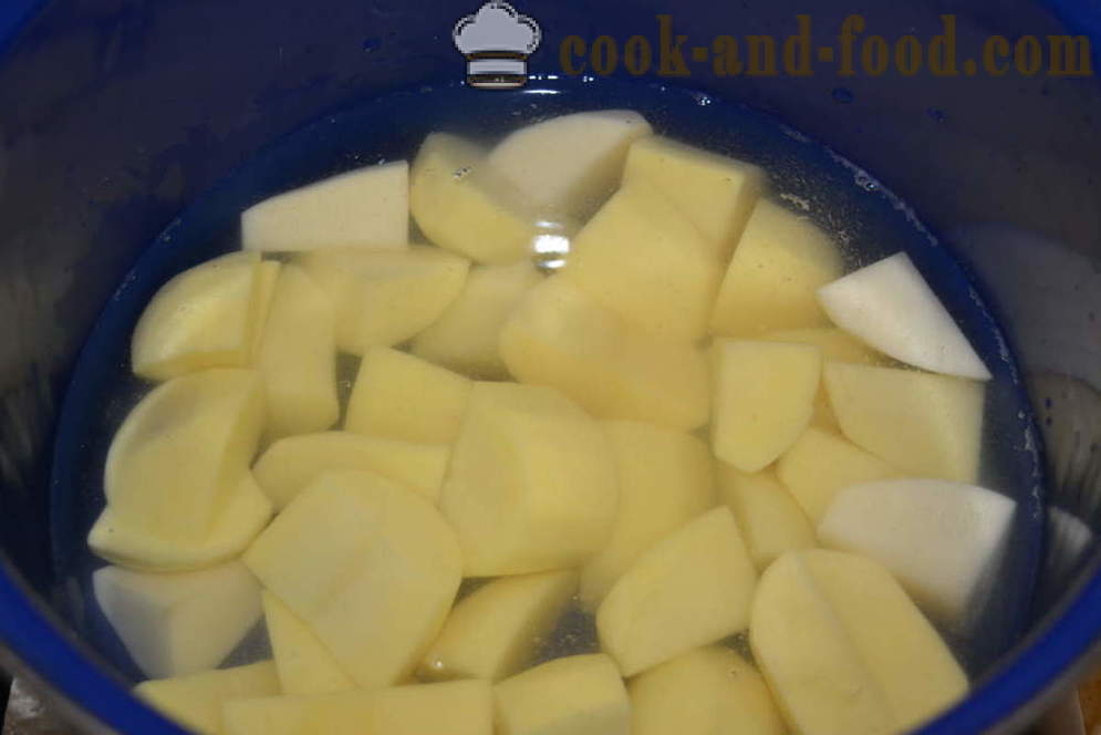 Potatismos med mjölk och smör utan klumpar - hur man lagar en läcker potatismos, en steg för steg recept foton