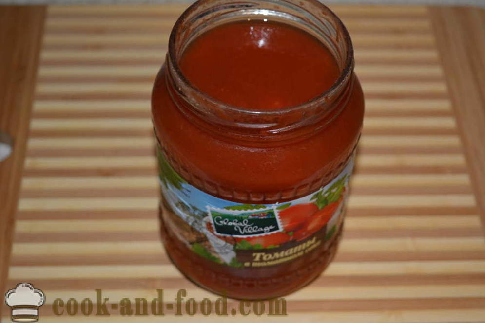 Tomatsoppa med köttbullar - hur man lagar tomatsoppa med köttbullar, med en steg för steg recept foton