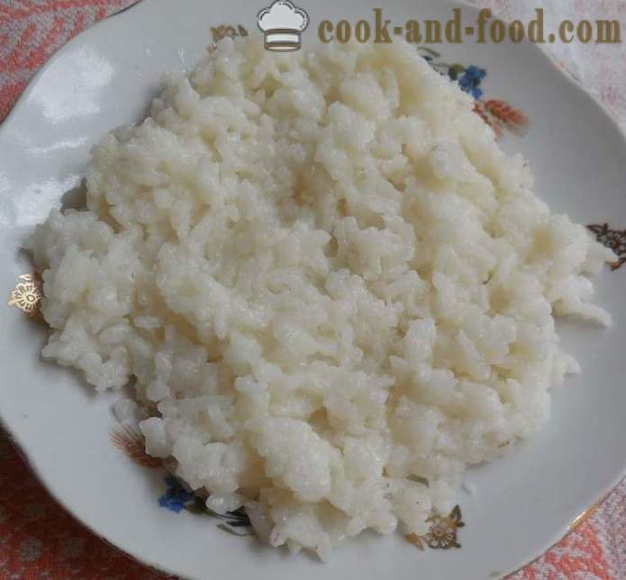 Hur man lagar ris gröt på vattnet på en garnering - ett recept med ett foto
