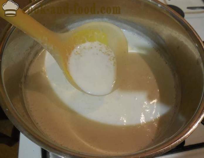 Hur man lagar vete flingor med mjölk - steg för steg recept foton