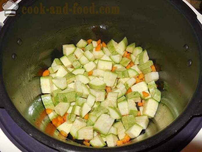Grönsaksgryta med zucchini, kål och potatis i multivarka - hur man lagar grönsaksgryta - recept steg för steg, med foton