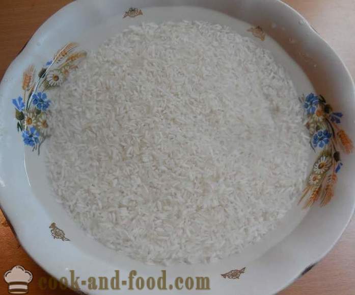 Hur man lagar skarpa ris garnering i en kastrull på rätt sätt - hur man brygger ris på vattnet - en steg för steg recept foton