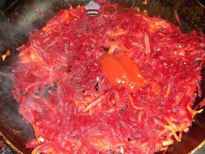 Klassisk röd borstj med betor och kött - hur man lagar soppa - en steg för steg recept med foto ukrainska Borsch