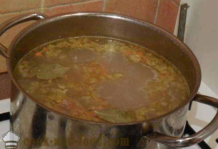 Soppa med köttbullar av malet kött och gryn - hur man lagar soppa och köttbullar - en steg för steg recept foton