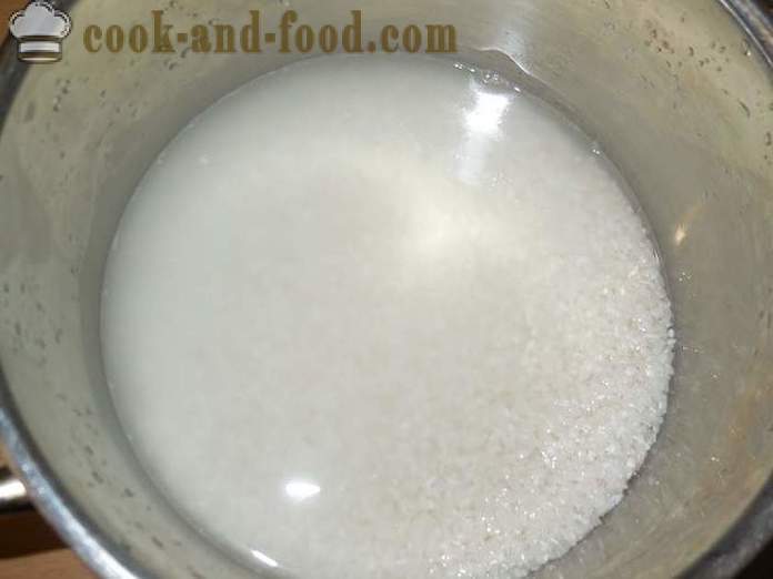 Läcker risgrynsgröt med mjölk och vatten i en kastrull: vätska och klassisk (tjock) - en steg för steg recept med bilder hur man lagar ris gröt med mjölk