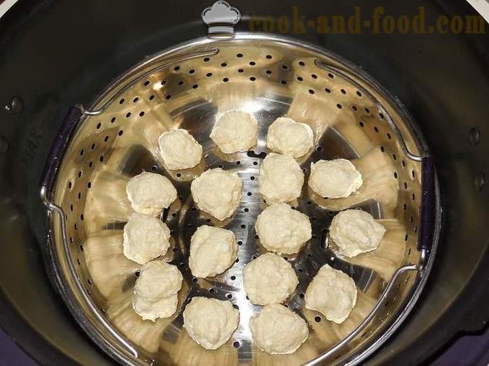 Lata dumplings från keso i multivarka - recept med bilder - steg för steg, hur man gör lata dumplings ångade
