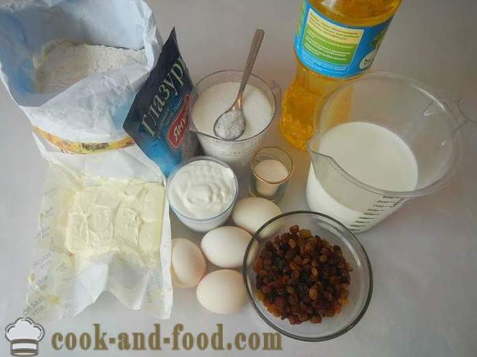 Enkel och läckra påsk med russin i mjölk - en steg för steg recept med bilder hur man bakar påsk hemma