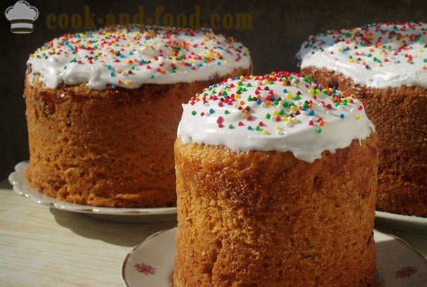 Sdobny söt kaka med mjölk - det bästa receptet för degen kakan för påsk