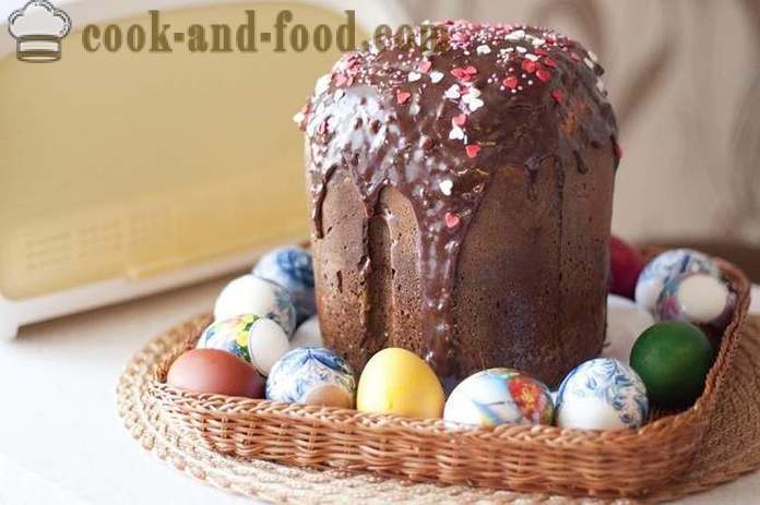 Hur man bakar en läcker Chokladtårta för påsk - en enkel och originalreceptet för degen tårta med rom och vin