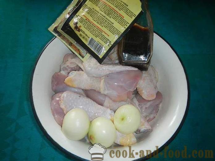 Grillad kyckling på grillen - hur läckra stekt kyckling på grillen, receptet med ett foto.