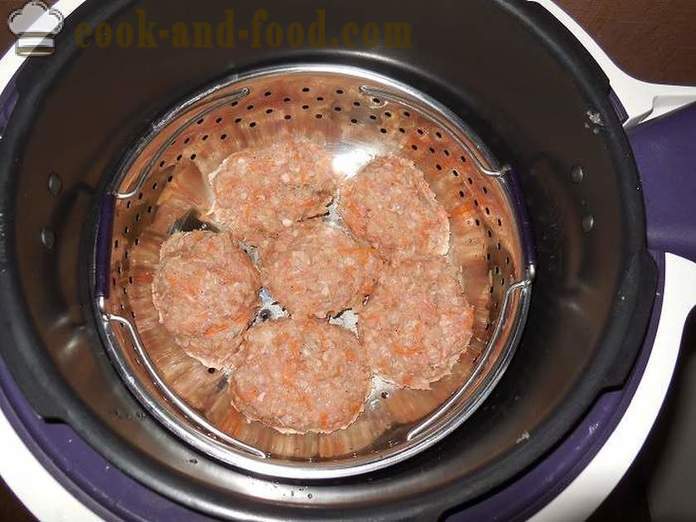 Grechanik med köttfärs i multivarka - hur man lagar en kalkon Grechanik ångad, steg för steg recept foton.