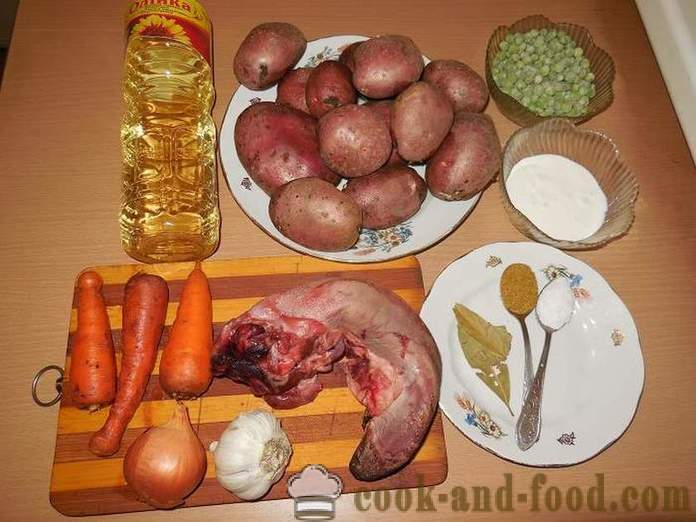 Grönsaksgryta i multivarka, med kött och potatis - hur man lagar kalops i multivarka, steg för steg recept med bilder.