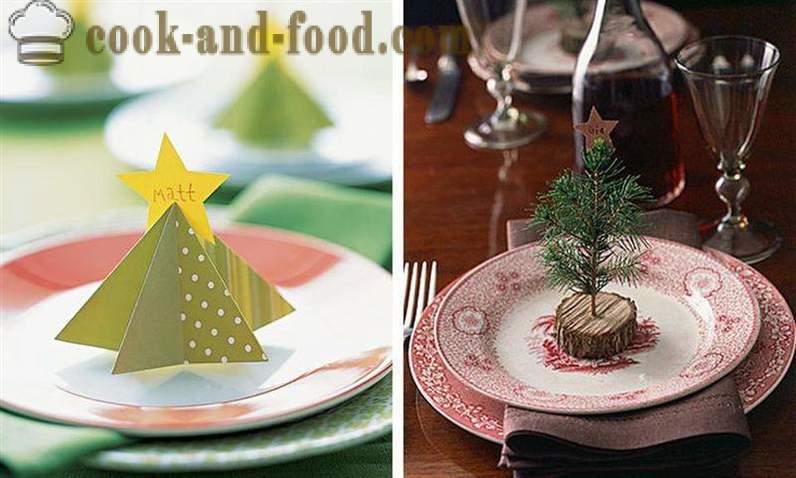 Nyår dekoration av bordet, hur man dekorera julbordet 2015 Får (med bilder).