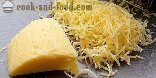 Svampsallad med svamp, ost och ägg. Enkel, välsmakande och hälsosamma recept med bilder.