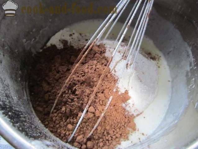 Choklad sockerkaka med kefir, ett enkelt recept - hur man gör en tårta med kefir utan ägg (recept bilder)