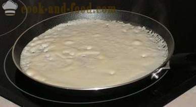 Hur man lagar pannkakor med mjölk är inte normalt, och tunn och läckra, deg recept på pannkakor steg för steg, med bilder, video